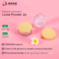 Fashion Style Plastic Loose Powder Jar